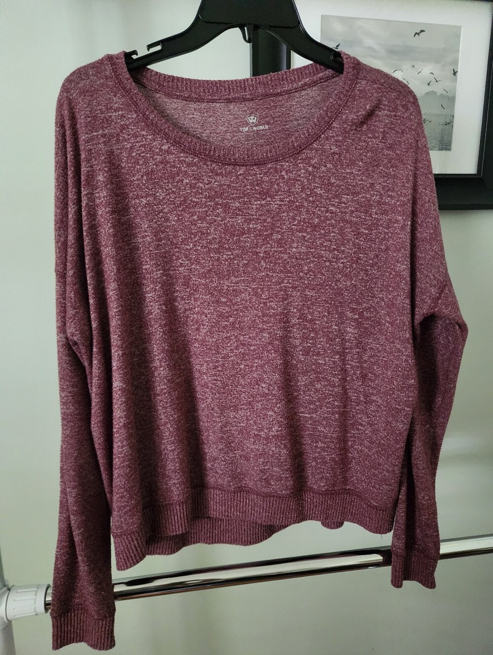 🔥Heathered purple Crewneck sweater